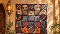 Authentic Moroccan Berber Rug – Handwoven Akhnif Style Wool Carpet with Colorful Tribal Motifs