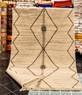 Handwoven Moroccan Beni Ourain Rug