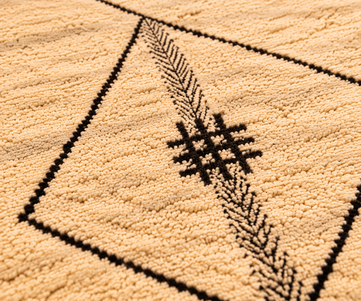 Handwoven Moroccan Beni Ourain Rug