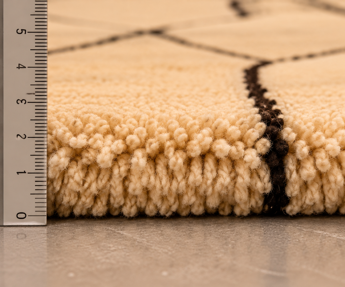 Handwoven Moroccan Beni Ourain Rug
