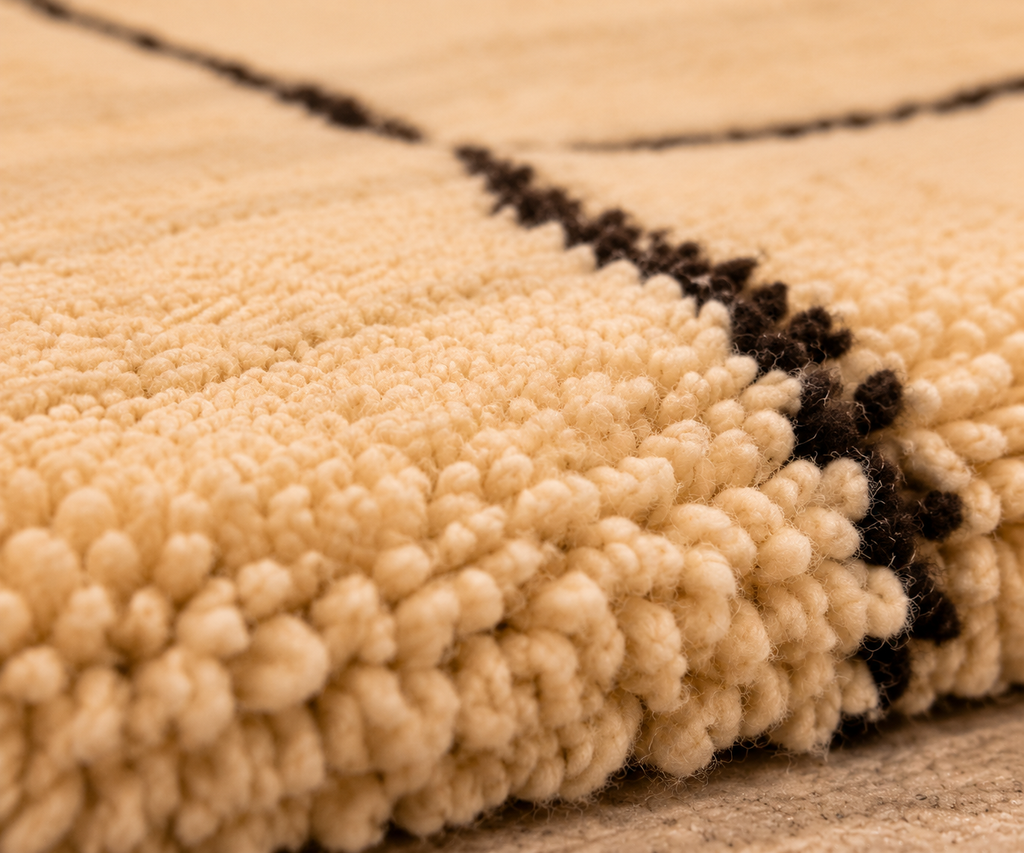 Handwoven Moroccan Beni Ourain Rug